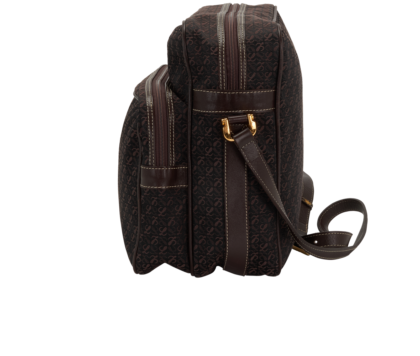 Vintage Anagram Crossbody, &pound;180, Handbags, Brown, Canvas, Bottom view